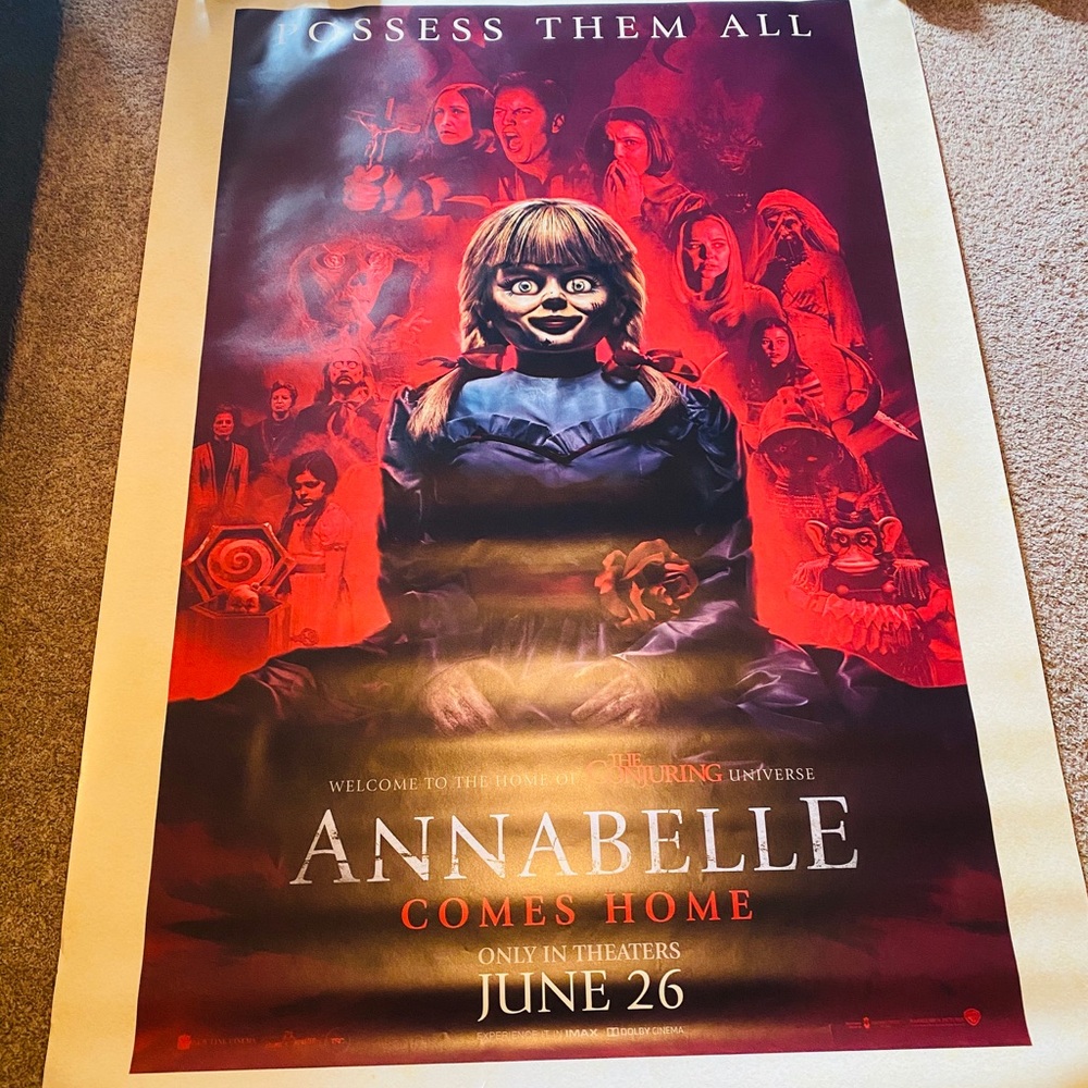 ANNABELLE 4FT x 6FT MOVIE POSTER!